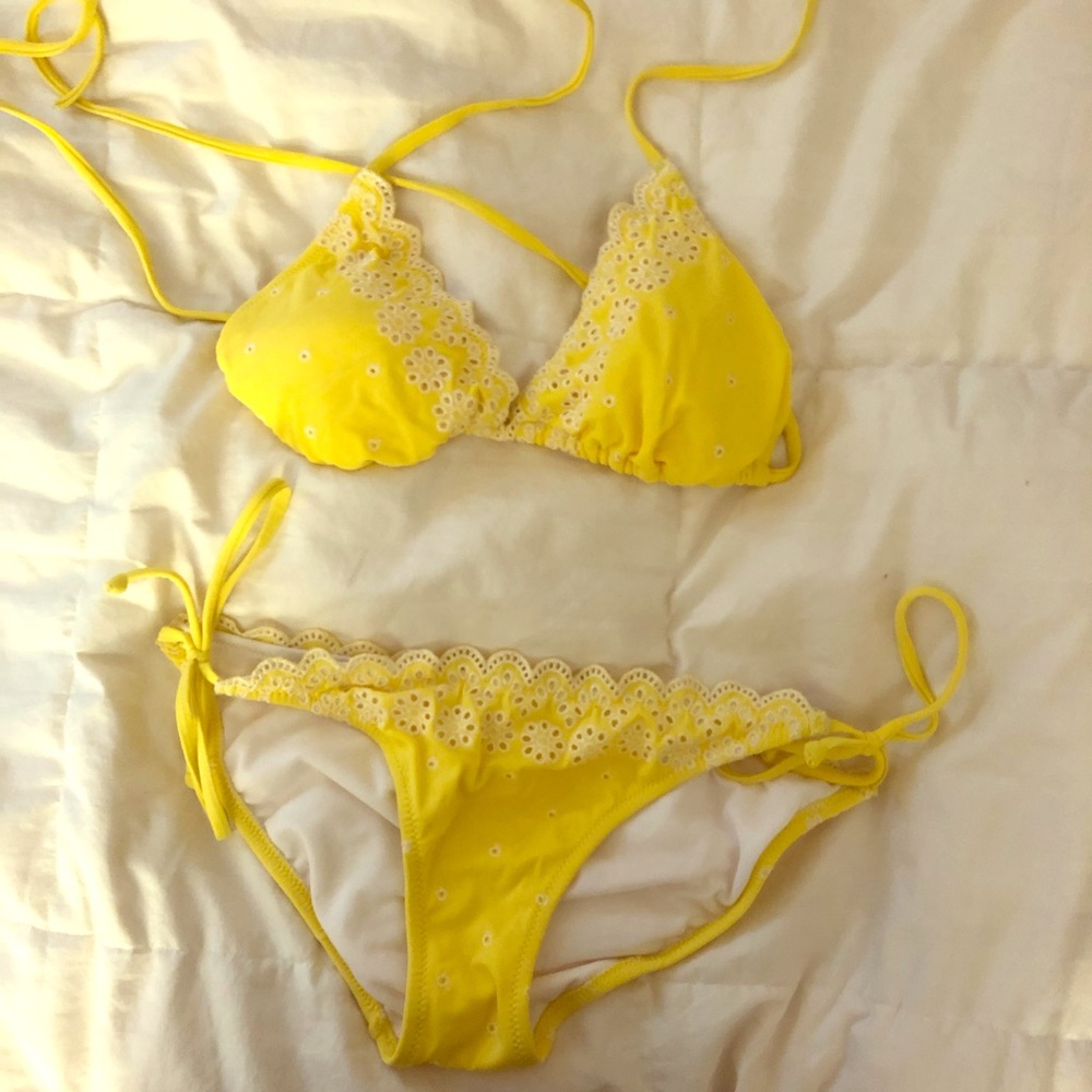 Xhilaration Yellow Lace Bikini